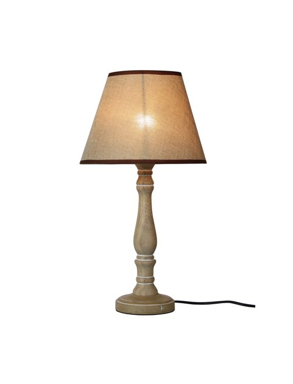 Decorative Table Lamp with Wooden Base (KO96WL-L17)