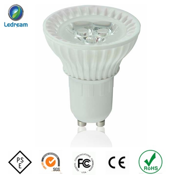 Factory Supply 3W GU10 Dimmable Ceramic LED Spotlight