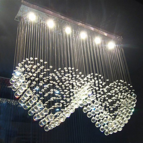 Double Heart Ceiling Light High Quality Crystal Chandelier (GD-8022-6)