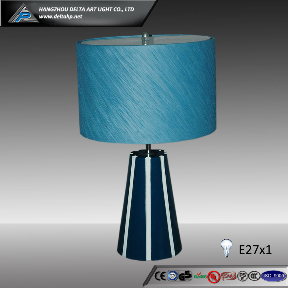 Round Blue Paper Shade Table Lamp (C5007225)