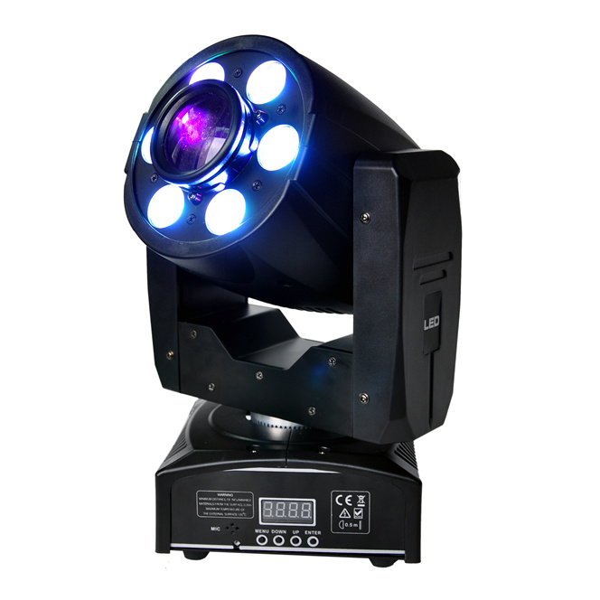 Zoom LED 6PCS*8W Wash Moving Head Stage Light