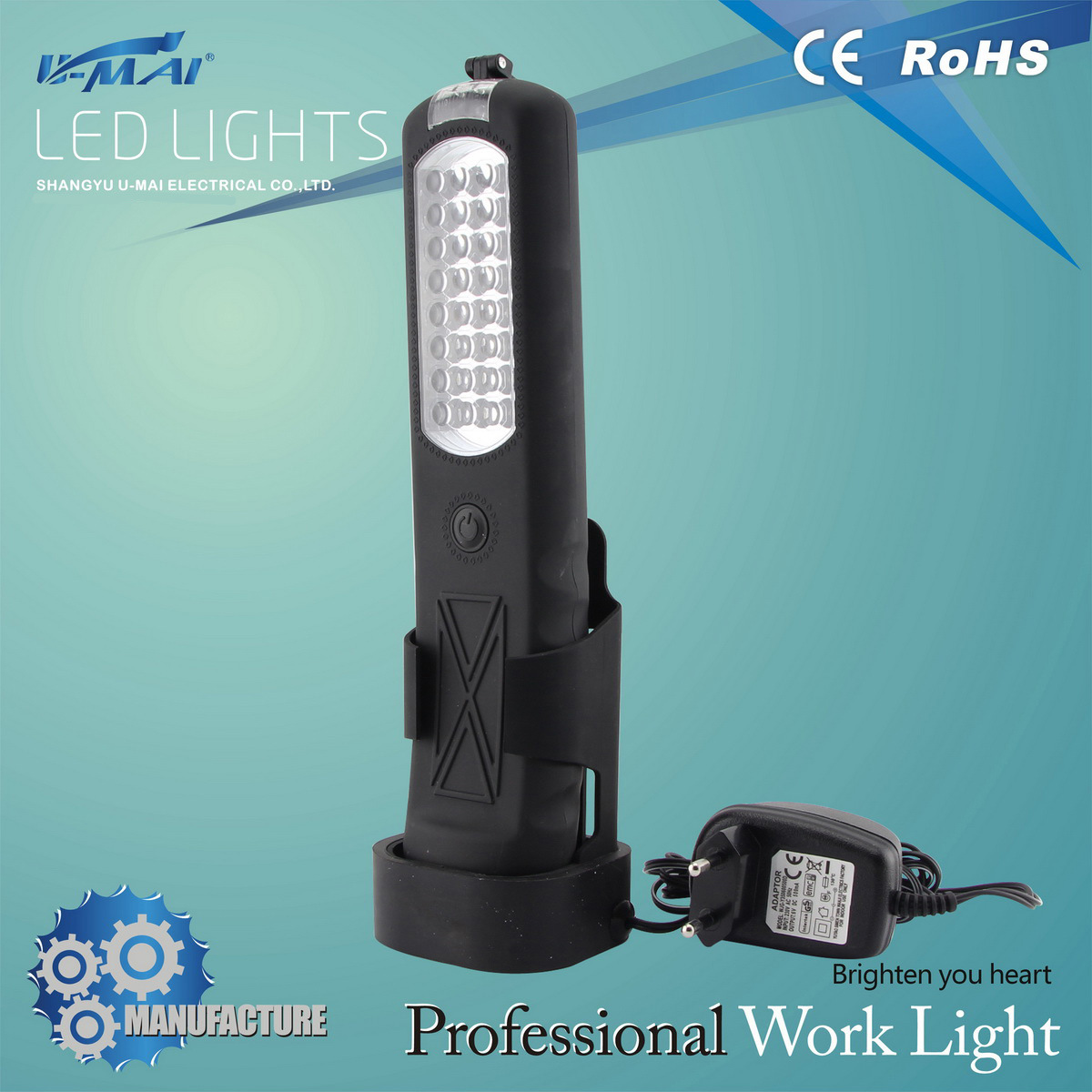 Portable LED Battery Work Light with Plastic Holder (HL-LA0203)