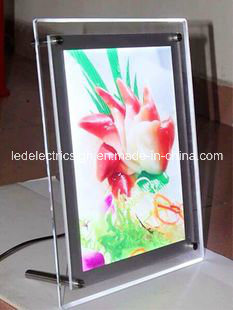 Table LED Acrylic Photo Frame Picture Light Box with Acrylic Light Box for LED Sign