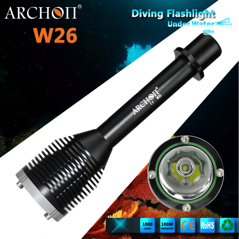 Archon W26 Diving Flashlight Max 1000 Lumens LED Flashlight
