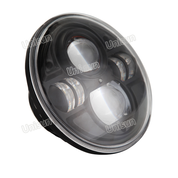 12V/24V 7inch Round 70W LED Headlamp, Truck Headlight with Hi/Low Beam