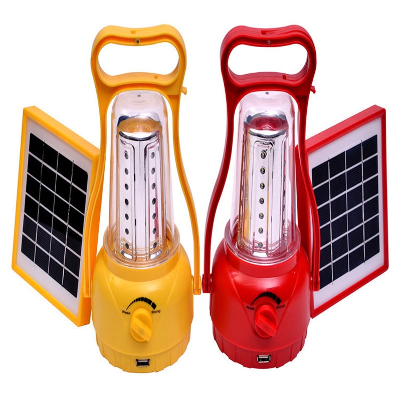 Energy Saving LED Outdoor Camping Light with Solar Panels