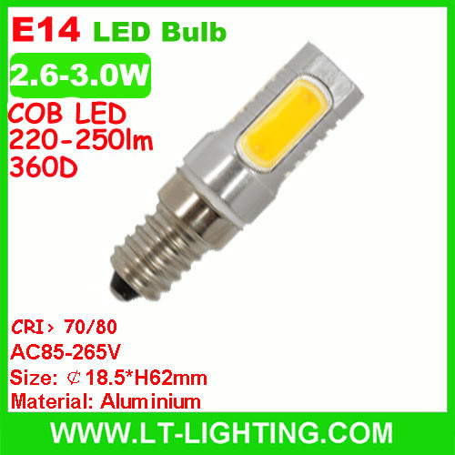 High Quality E14 3W LED Bulb (LT-E14P7)