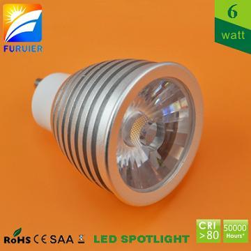 6W AC GU10 LED Spotlight (F2-003-GU10-6W)