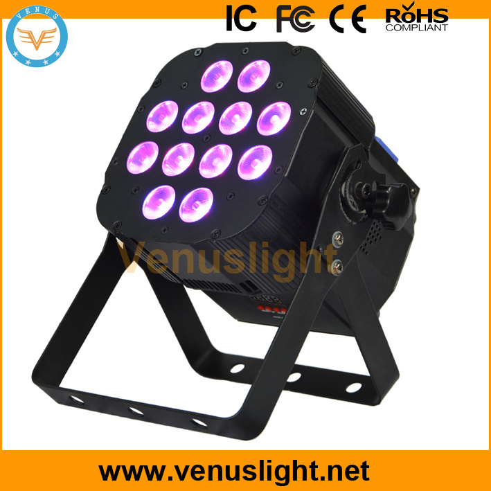 12 PCS 6in1 LED Flat PAR Stage Light