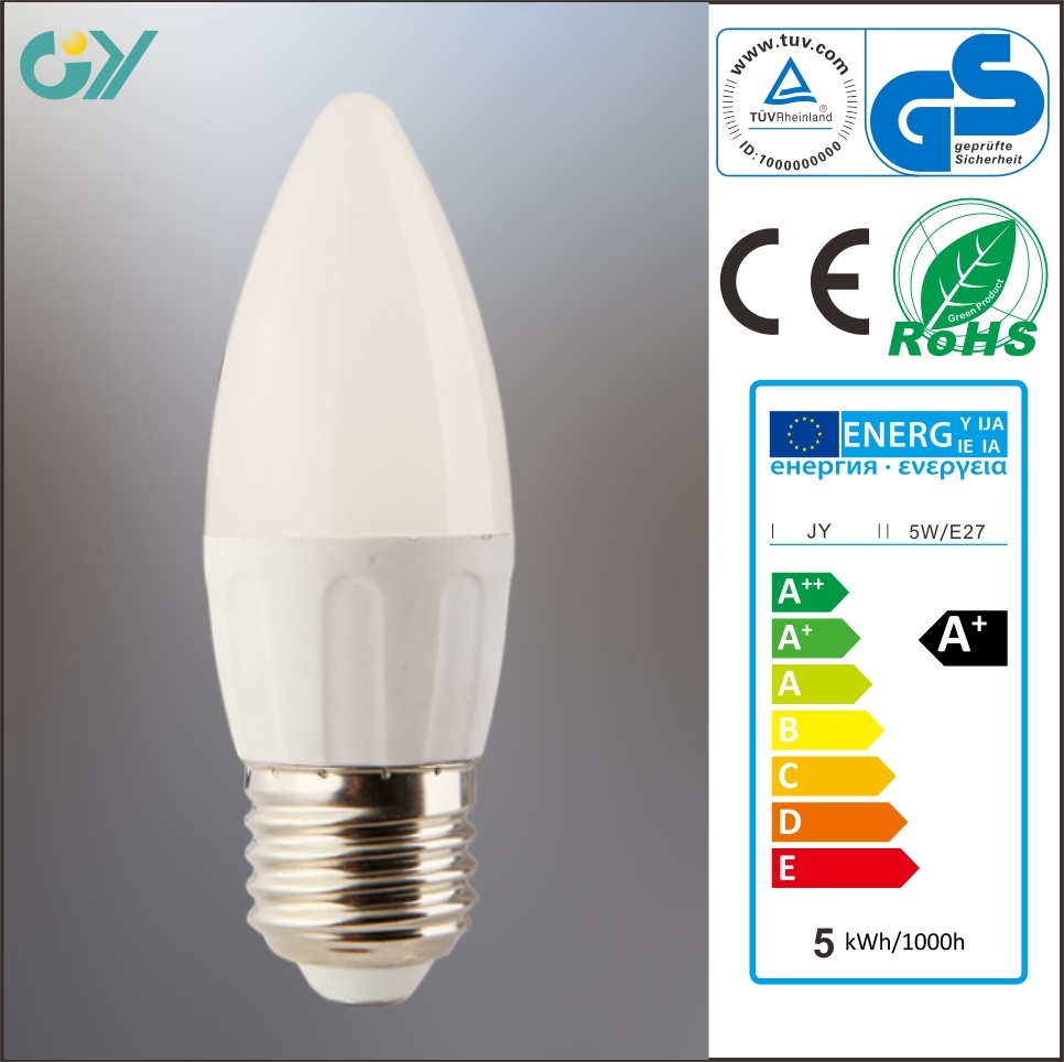E27 3W 3000k 6000k C37 C35 PBT LED Light Bulb