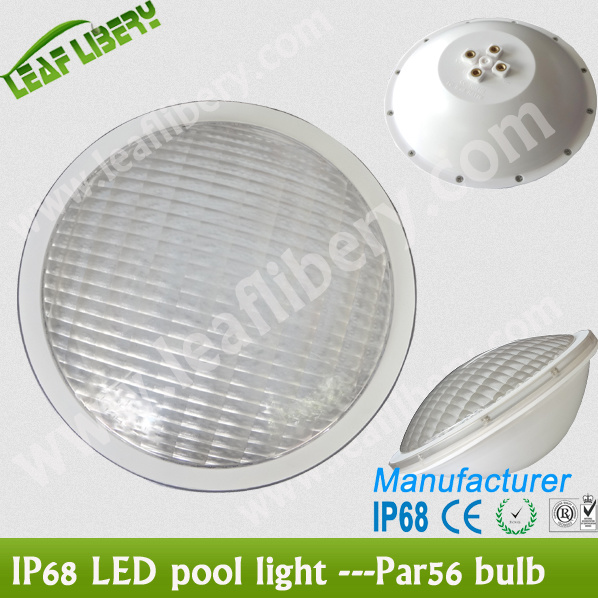 Plastic Housing LED Swimming Pool Light PAR56 20W High Power LED Pool Lamp White, RGB