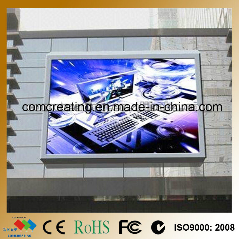 Customized Size P10 DIP Full Color Big Outdoor Advertising Digital Display Screens / RGB Display LED