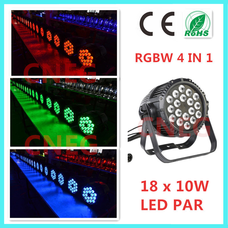 Wateroof LED PAR 18 X 10W RGBW LED Effect Lights
