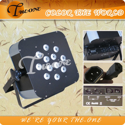 LED Stage Lighting / 12X15W RGBWA 5in1 Flat PAR Can Light (TH-243)