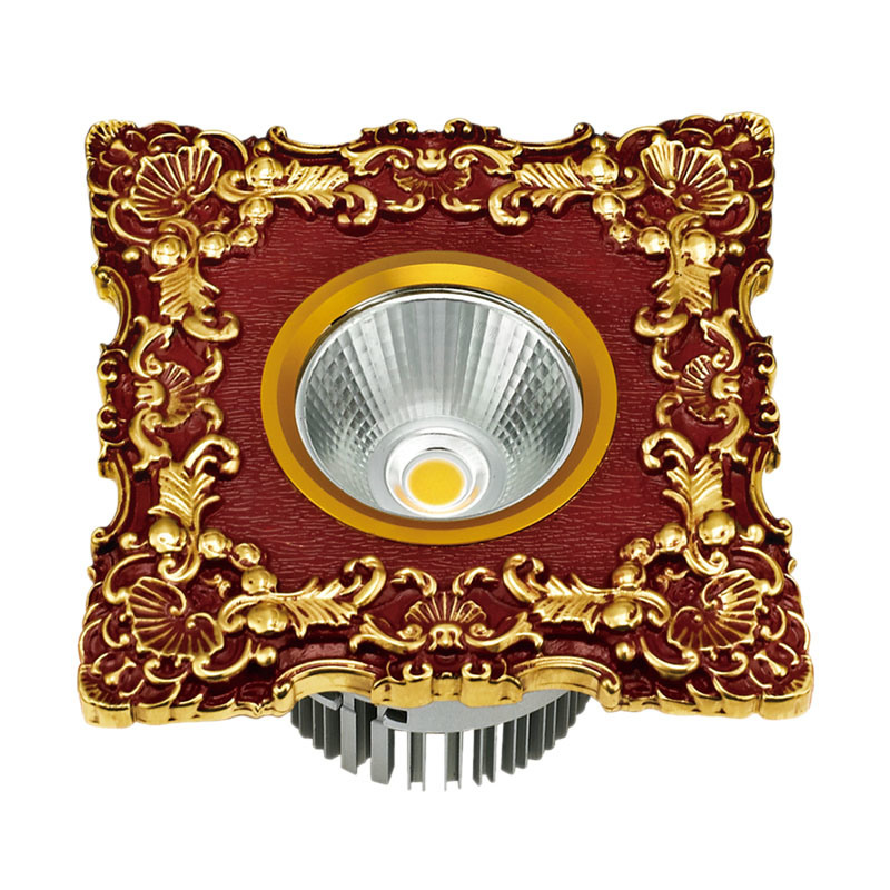 LED Spotlight with Brass Faceplate