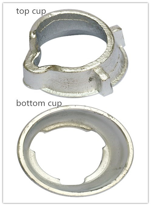Steel Hot DIP Galvanized/ Painted Cuplock Scaffold Coupler Top Cup and Bottom Cup with Top Quality