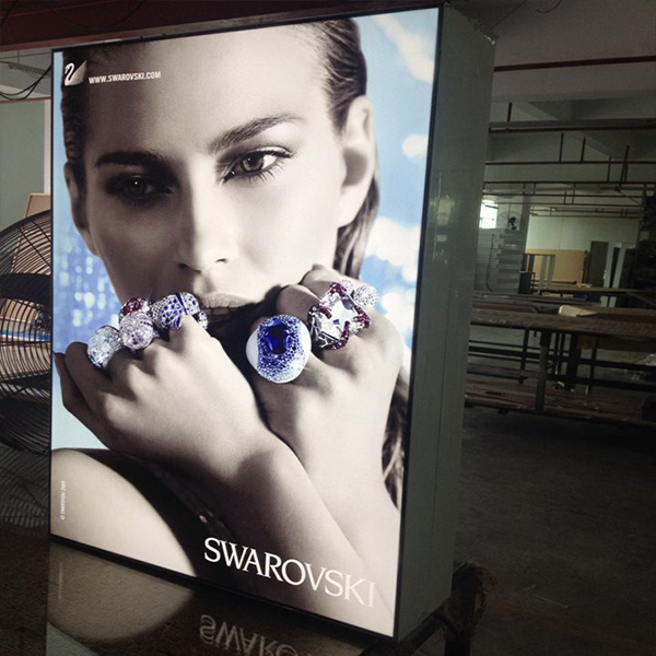 Advertising Outdoor Frameless LED Light Box with CE RoHS UL Cerrtificate