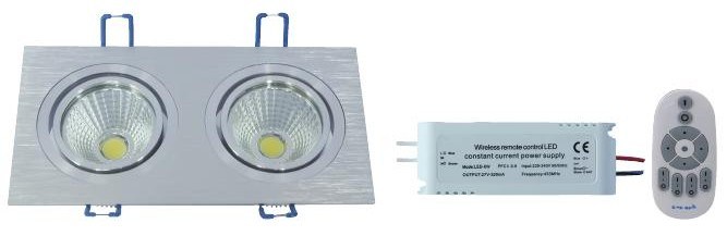 ND-a Series RF Remote Control Color Temperature and Dimmable COB LED Down Light -2