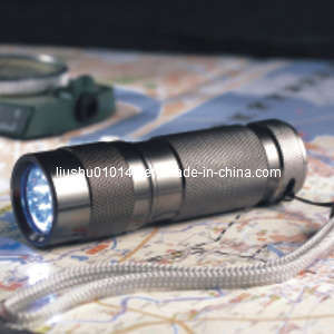 9-LED Aluminum Flashlight (Torch) (12-1H0001)