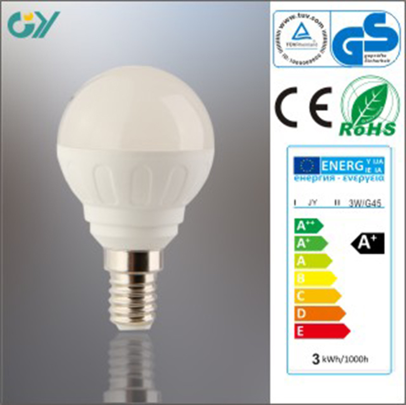 G45 3W 240lm CE&RoHS&SAA E27 LED Lighting Bulb