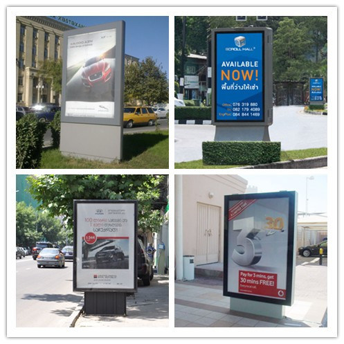 OEM SGS Outdoor Advertising Light Box with Scrolling System