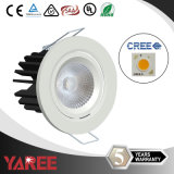Five Years Warranty LED COB Recessed Down Light with Strong Heatsink