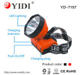 Rechargeable 1LED 4V Miner Light LED Headlight for Mining
