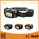 T11 AAA Operated 3W COB LED Best Camping Light with Cheapest Price COB LED Headlamp