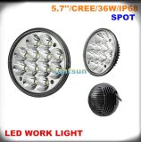 36W Round 5.7'' LED Work Light for Offroad Jeep Truck SUV