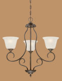 Hot Sale Chandelier with Glass Shade (1523RBZ)