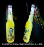 Acrylic Advertising 3D Beer Bottle LED Signs Light Box
