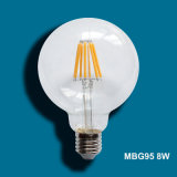 Mbg95 8W LED Filament Bulb with CE RoHS ERP SAA Certifications