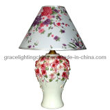 Stokc Light Chinese Hand Painted Vase Table Lamp (GT-1082R-1)