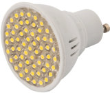 3W GU10 Socket DIP Plastic LED Spotlight with Warm White