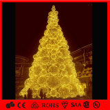 20ft Outdoor Yellow Ball Decoration Metal LED Christmas Tree Light