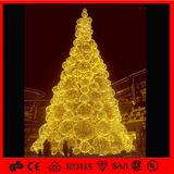 20ft Outdoor Yellow Ball Decoration Metal LED Christmas Tree Light