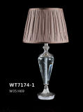 Living Room Brown Shade Crystal Table Lamp (WT7174-1)