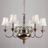 Home Decorative Iron Chandelier with Nickel Finish (SL2093-6)