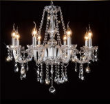 Classic Silver 8 Light Crystal Chandelier