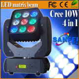 Mini LED 9X10W 4in1 RGBW Beam Matrix Moving Head Light