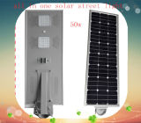 Integrated All in One LED Solar Street Light 50W