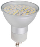 AC85-265V GU10 3W 60SMD Aluminum LED Spotlight for Warm White