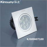 5W 7W High Power Grille LED Spotlight with 100*100mm (KJS00607100-L/S)