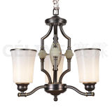 Iron Chandelier with Glass White Shade (SL2235-3D)