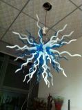 Blue and White Glass Art Chandelier with LED Bulbs (BGC20111)