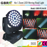 4in1 36PCS LED Zoom Moving Head Stage Light (GBR-3036B)
