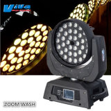 Zoom 36X10W RGBW Quad Color LED Moving Head Lights