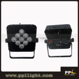 9PCS Battery Wireless Flat PAR Light (LED-BW09)