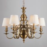 Hot Sale Iron Chandelier with Fabric Shade (SL2091-6)