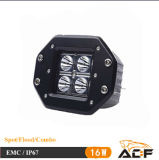 Brightness Gree 16W Square LED Work Light for Motorcycle Offroad